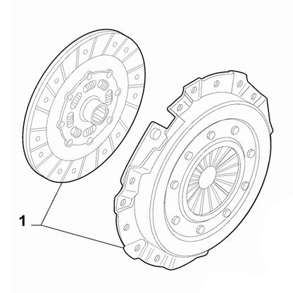 Genuine 2-Piece Clutch Kit - Fiat 500 / 500L / 500X 1.3 Diesel | 55261925