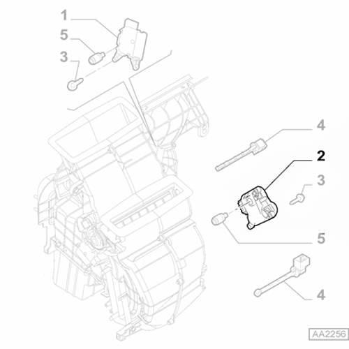 Genuine Air Conditioning Actuator - Fiat Panda / Punto / 500 | 77368561