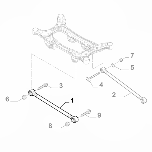 Genuine Rear Suspension Rod - Alfa Romeo Tonale / Jeep Compass | 51945317