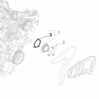 Genuine Water Pump Gasket - Fiat Ducato 2021-Onwards | 73504494