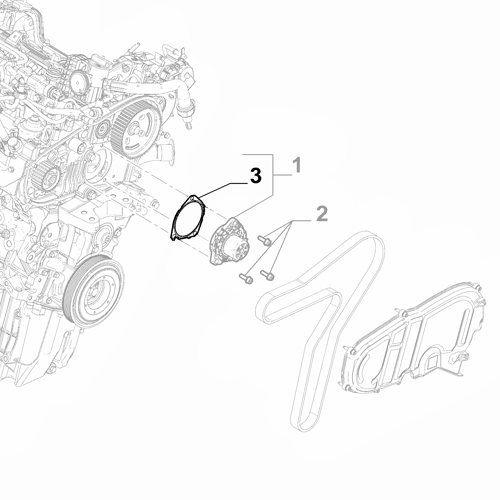 Genuine Water Pump Gasket - Fiat Ducato 2021-Onwards | 73504494