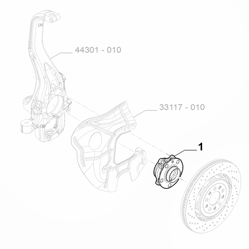 Genuine Front Wheel Bearing - Alfa Romeo Giulia / Stelvio 2017- RWD | 50573388