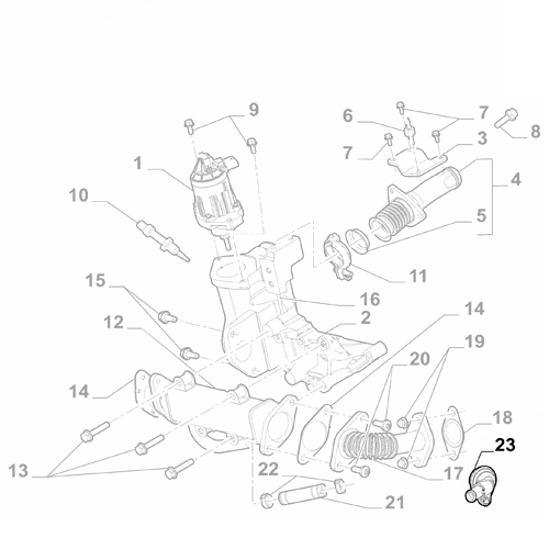 Genuine Heat Exchange Pipe - Fiat Ducato 2011-Onwards 2.3 | 504377461