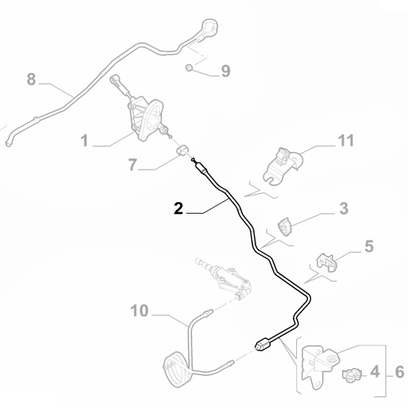 Genuine Clutch Hose - Fiat Panda 2012-2024 0.9 RHD | 55242280