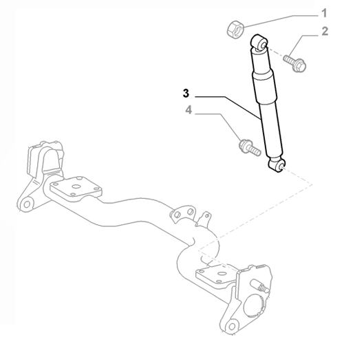 Genuine Rear Shock Absorber - Fiat Doblo 2005-2016 | 51755353
