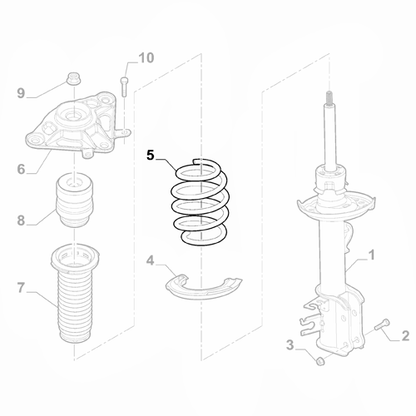 Genuine Rear Right Suspension Spring - Jeep Renegade 2014-Onwards | 52011944