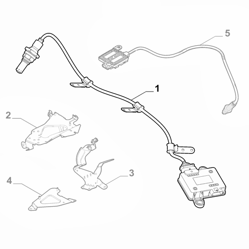 Genuine Upstream NOX Sensor - Alfa Romeo Giulia 2016-2022 2.2 | 46344808