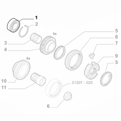 Genuine Gearbox Bearing - Fiat 500 / 500L / Panda / Tipo | 46345751