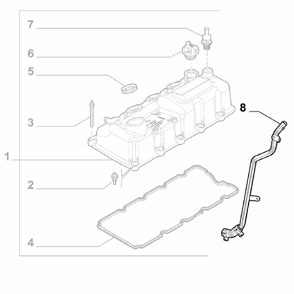 Genuine Turbo Hose - Fiat 500X 2015-2022 Petrol | 55230212