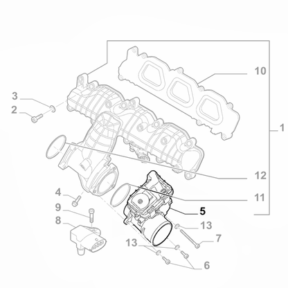 Genuine Right Throttle Body - Fiat Ducato 2014-Onwards 2.3 Diesel | 5802712019