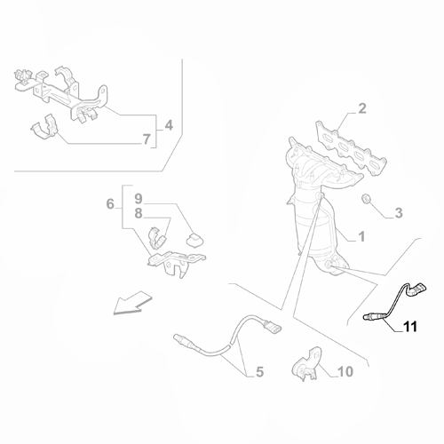 Genuine Lmbda Probe - Alfa Romeo Giulietta / Fiat 500L 1.4 | 55219791