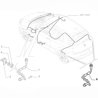 Genuine Rear ABS Sensor Drum - Fiat Punto / Grande Punto | 55703974