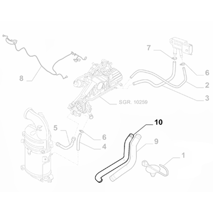 Genuine Pressure Hose - Fiat Ducato 2014-2022 2.0 | 1379938080