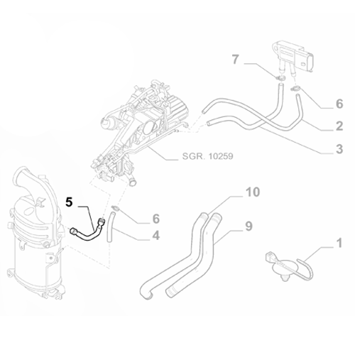 Genuine DPF Pipe - Fiat Ducato 2014-2022 2.0 | 1379936080