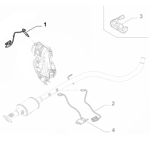 Genuine NOX Sensor Fiat - Tipo 2015-2021 1.6 Diesel | 46344799