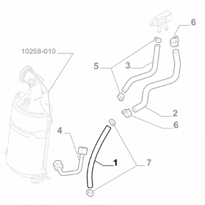 Genuine Pressure Hose - Alfa Romeo Mito / Fiat 500L | 51822112