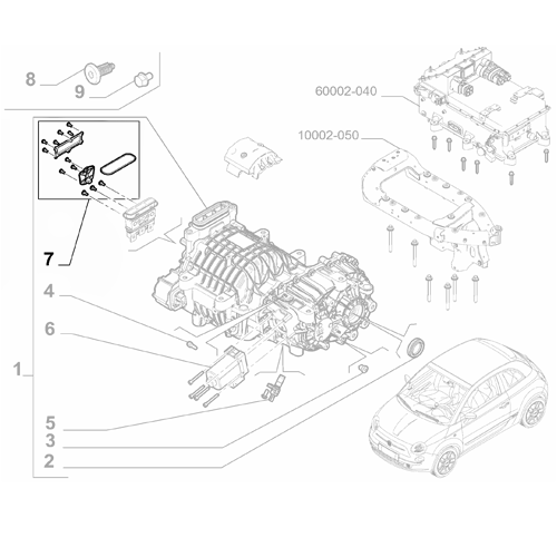 Genuine HV Interface Mounting Kit - Fiat 500 Abarth 2023-Onwards  | 6000630481
