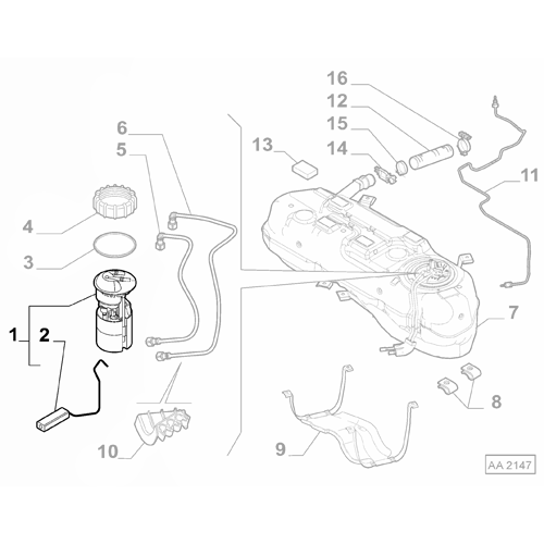 Genuine Fuel Pump - Fiat Panda 2012-2024 | 51863983
