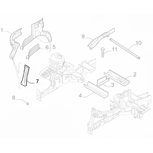 Genuine Centre Right Reinforcement Plate - Fiat Ducato 2014-Onwards | 50154600