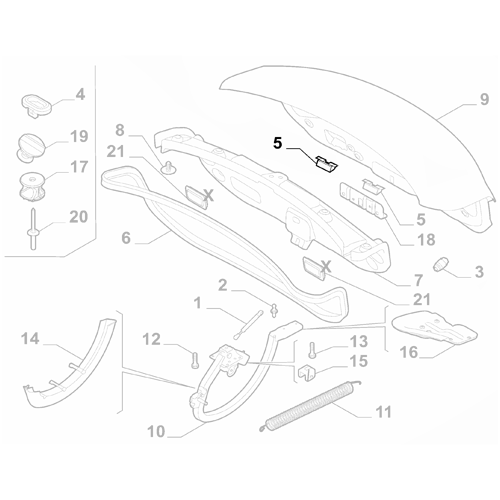 1x Genuine Boot Lining Plug - Alfa Romeo Giulia 2016-Onwards | 50557476