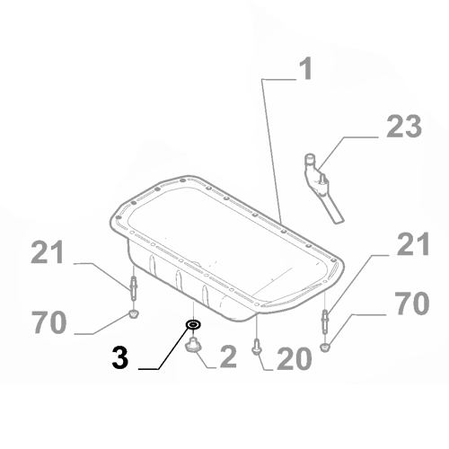 Genuine Sump Plug Gasket - Fiat Doblo / Ducato / Ulysse | 155253624
