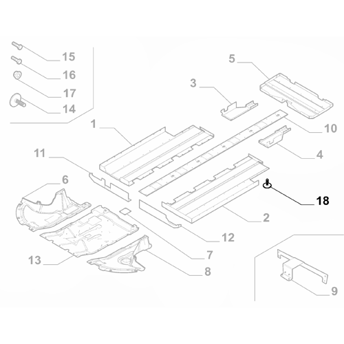 1x Genuine Engine Underside Screw - Fiat Ducato 2018-Onwards Electric | 46861899