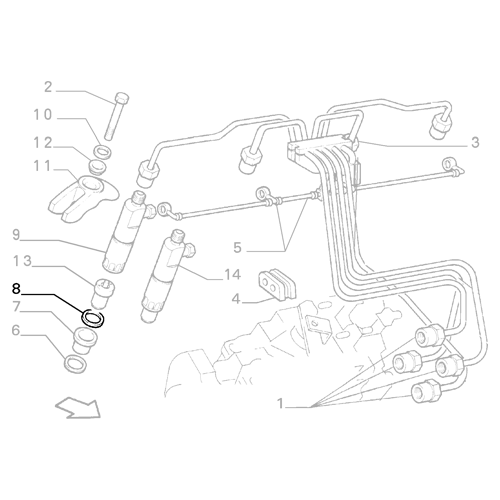 1x Genuine Fuel Injector Gasket - Fiat Ducato 1990-2006 | 4279492
