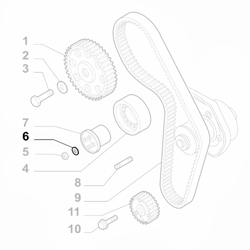 1x Genuine Multifunctional Lock Washer - Fiat / Alfa Romeo / Lancia | 11193874