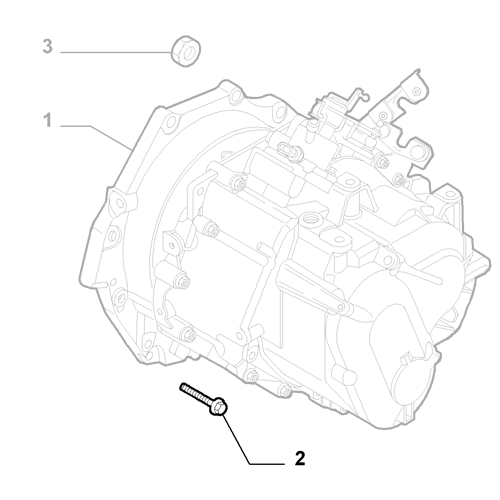 1x Genuine M10X1,25X45 Gearbox Screw - Fiat Punto / Grande Punto | 16288821
