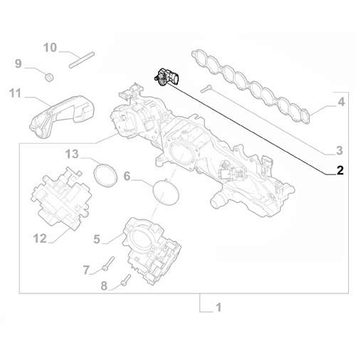 Genuine Intake Manifold Pressure Sensor - Alfa Romeo Giulia / Stelvio | 55219299