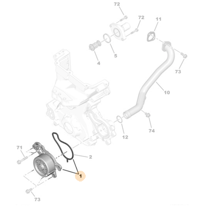 Genuine Water Pump - Citroen C1 | 1639361080