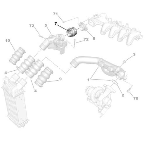 Genuine Turbo Sleeve - Citroen Dispatch III / Expert III | 0382PY