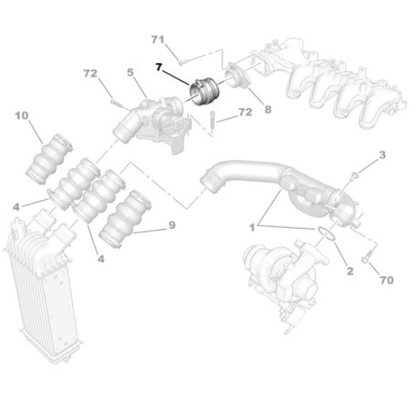 Genuine Turbo Sleeve - Citroen Dispatch III / Expert III | 0382PY