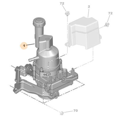 Genuine Power Steering Electro Pump - Peugeot / Citroen | 1617410580