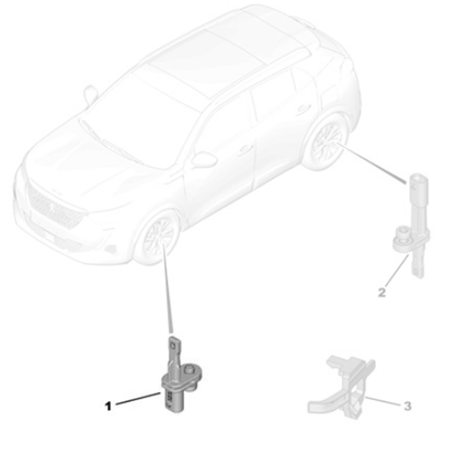 Genuine Front ABS Sensor - Peugeot 2008 / Citroen C4 | 9824439980