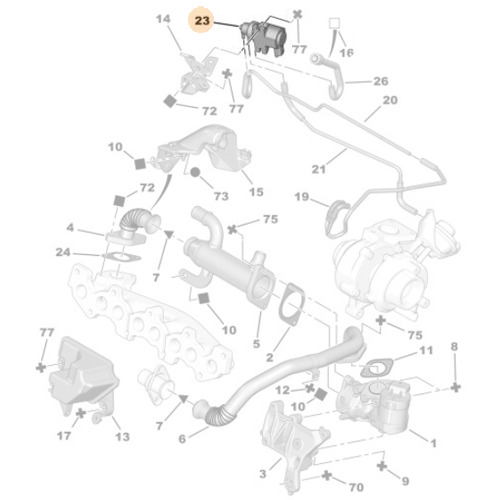 Genuine Pressure Converter Valve - Peugeot 508 / Citroen C8 | 1618HJ