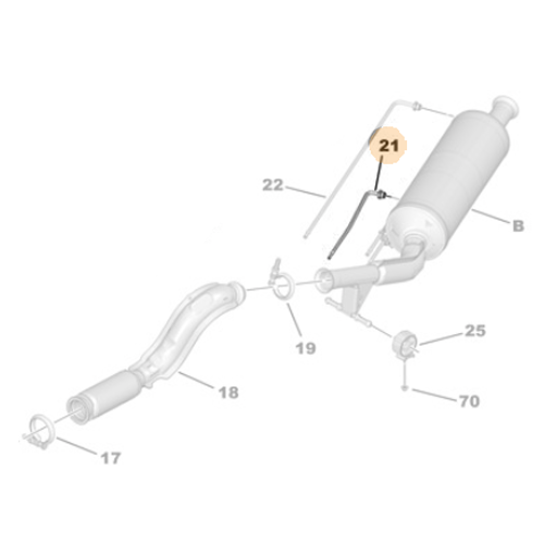 Genuine Pressure Sensor Pipe - Peugeot Expert IV | 1616150980