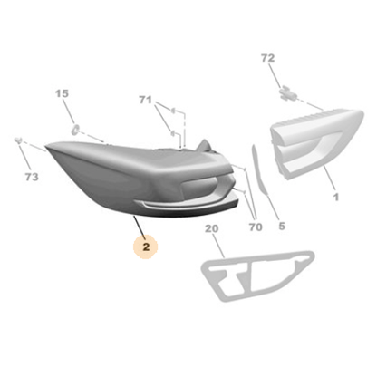 Genuine Rear Left Light - Vauxhall Insignia B | YR00147980