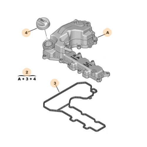 Genuine Cylinder Head Cover - Vauxhall Grandland X | 9808923780