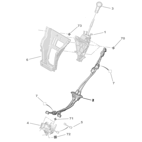 Genuine Eurorepar Gearbox Cable - Peugeot Partner | 1637134880