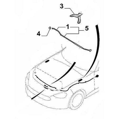 Bonnet Actuator, Left - Fiat / Abarth 124 | 6000614512