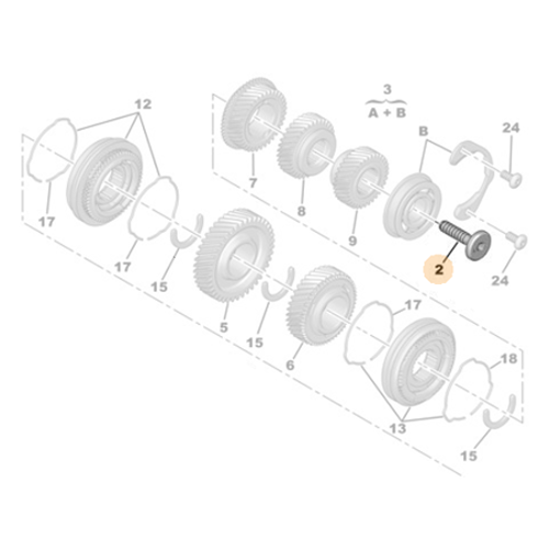 Genuine Gearbox Shaft Fixing Screw - Citroen / Peugeot | 230464