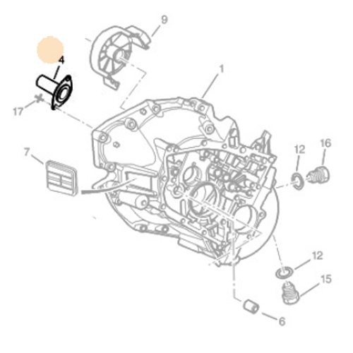 Genuine Declutching Bearing Guide Tube - Peugeot Boxer / Citroen Relay | 210542
