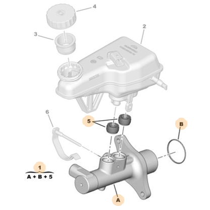 Genuine Brake Master Cylinder - Peugeot Expert III RHD | 4601V2
