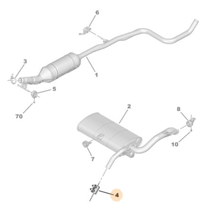 Genuine 45mm Exhaust Silencer Front Pipe Sleeve - Vauxhall / Citroen | 173631