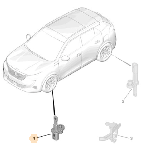 Genuine Front Wheel ABS Sensor - Citroen C4 / Peugeot 508 | 9810998280