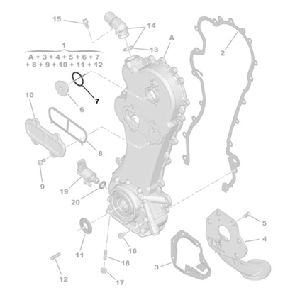Genuine Engine Oil Pump Plug Seal - Peugeot Bipper / Citroen Nemo | 1682802880