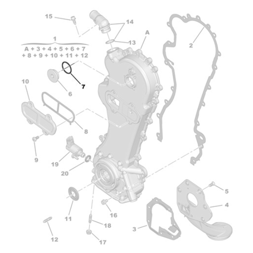 Genuine Engine Oil Pump Plug Seal - Peugeot Bipper / Citroen Nemo | 1682802880