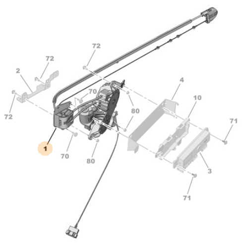 Genuine Right Sliding Door Motor - Citroen Dispatch IV | 9808246680