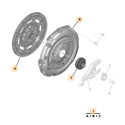 Genuine Clutch Kit - Peugeot 308 / Citroen Berlingo 1.5 Diesel | 1679454280